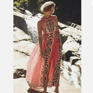 Anthropologie Bhanuni by Jyoti Women's Botanique Beaded Boho Maxi Dress